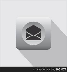 mail menu icon theme vector art illustration. mail menu icon