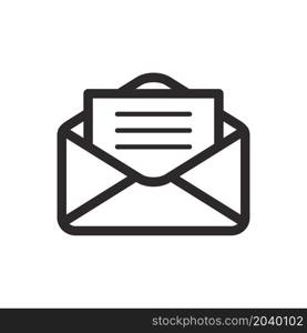 mail, message, communication icon vector design illustration