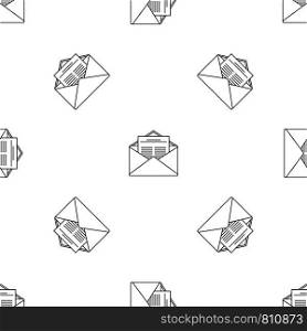 Mail pattern seamless vector repeat geometric for any web design. Mail pattern seamless vector
