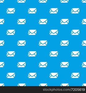 Mail pattern vector seamless blue repeat for any use. Mail pattern vector seamless blue