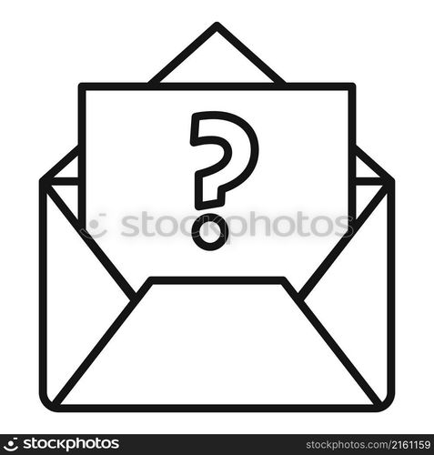 Mail request icon outline vector. Online form. File service. Mail request icon outline vector. Online form