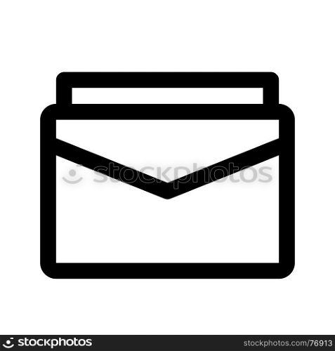 mail stack, icon on isolated background