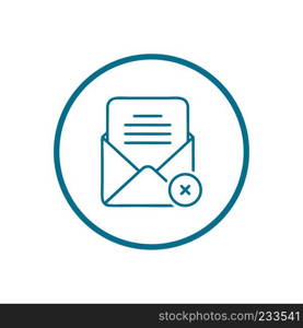 Mail vector icon. E-mail icon. Envelope illustration. message