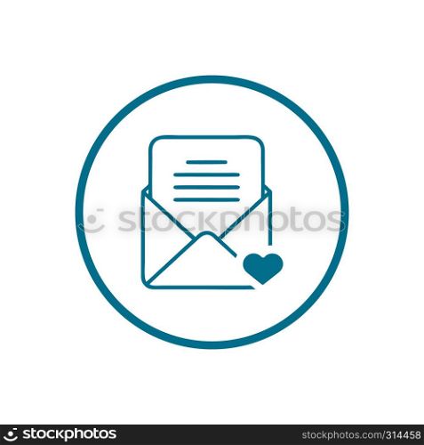 Mail vector icon. E-mail icon. Envelope illustration. message