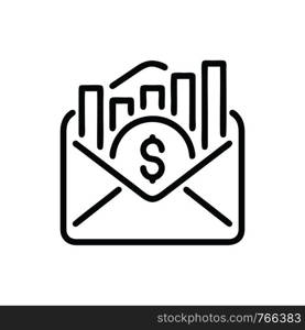 Mail vector icon. E-mail icon. Envelope illustration. message