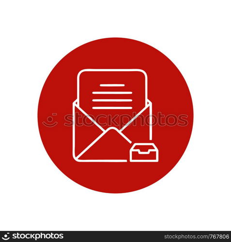 Mail vector icon. E-mail icon. Envelope illustration. message