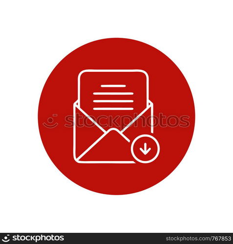 Mail vector icon. E-mail icon. Envelope illustration. message