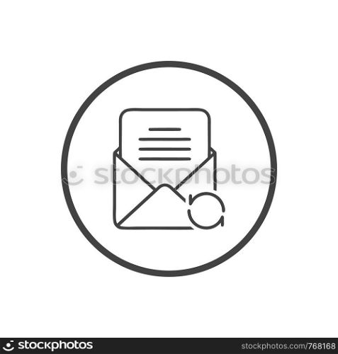 Mail vector icon. E-mail icon. Envelope illustration. message