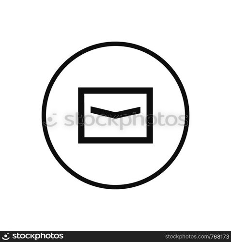 Mail vector icon. E-mail icon. Envelope illustration. message