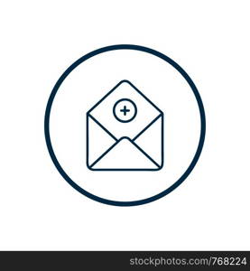 Mail vector icon. E-mail icon. Envelope illustration. message