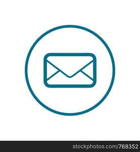 Mail vector icon. E-mail icon. Envelope illustration. message