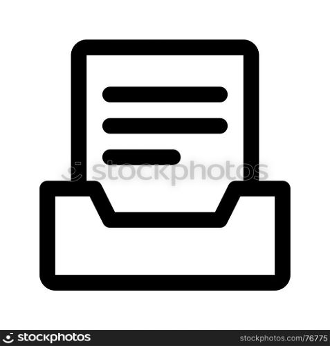 mailbox document, icon on isolated background