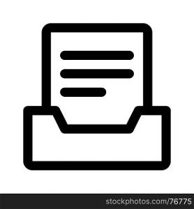 mailbox document, icon on isolated background
