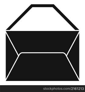 Mailbox envelope icon simple vector. Mail paper. Post newsletter. Mailbox envelope icon simple vector. Mail paper