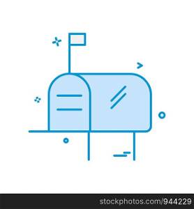 Mailbox icon design vector