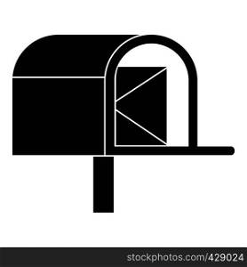 Mailbox icon. Simple illustration of mailbox vector icon for web. Mailbox icon, simple style