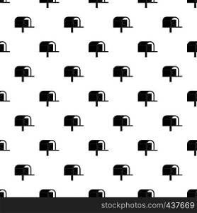 Mailbox pattern seamless in simple style vector illustration. Mailbox pattern vector