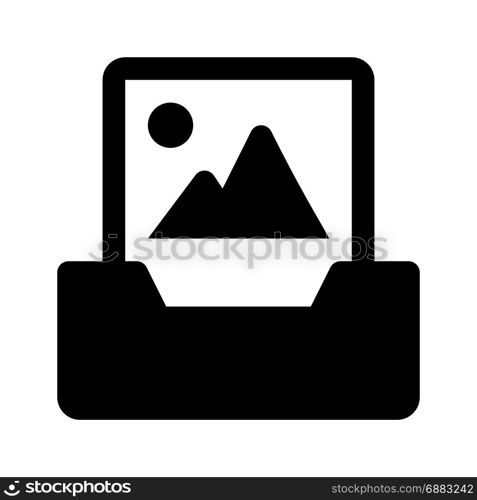 mailbox picture, icon on isolated background