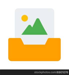 mailbox picture, icon on isolated background