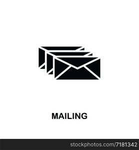 Mailing icon. Premium style design from advertising collection. UX and UI. Pixel perfect mailing icon for web design, apps, software, printing usage.. Mailing icon. Premium style design from advertising icon collection. UI and UX. Pixel perfect Mailing icon for web design, apps, software, print usage.