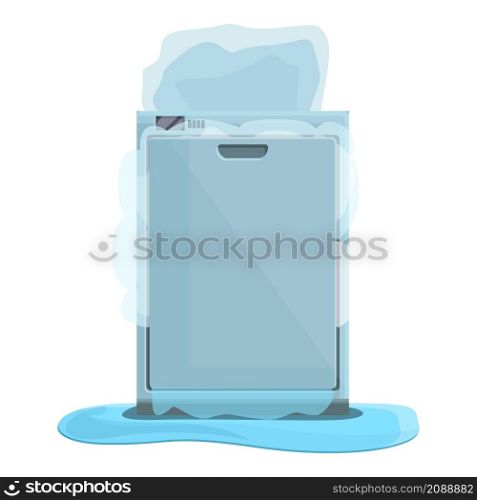 Maintenance dishwasher icon cartoon vector. Repair household. Kitchen appliance. Maintenance dishwasher icon cartoon vector. Repair household