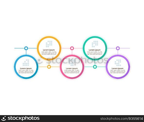 Major religious groups infographic chart design template. Demographics. Abstract vector infochart with blank copy spaces. Instructional graphics with 5 step sequence. Visual data presentation. Major religious groups infographic chart design template