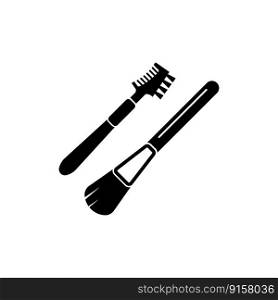 make up brush icon symbol,illustration design template.
