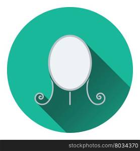 Make Up mirror icon. Flat color design. Vector illustration.