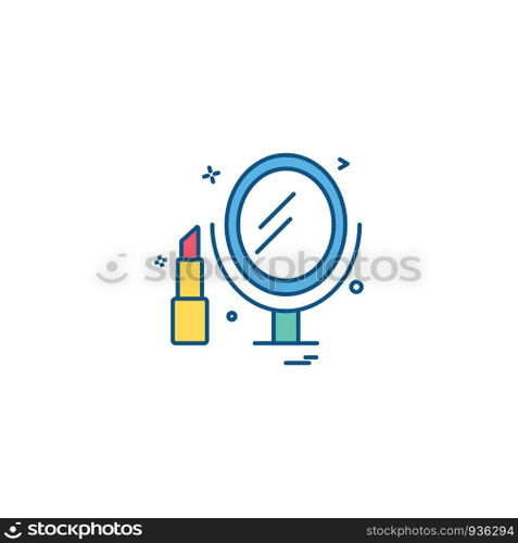 Makeup icon design vector 
