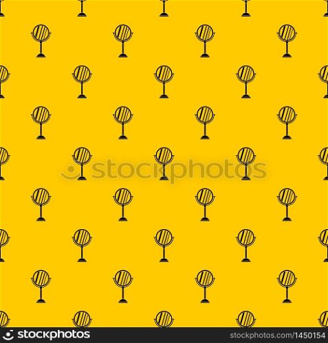 Makeup mirror pattern seamless vector repeat geometric yellow for any design. Makeup mirror pattern vector