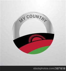 Malawi My Country Flag badge