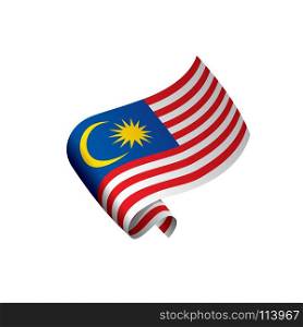 Malaysia flag, vector illustration. Malaysia flag, vector illustration on a white background