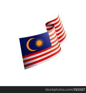 Malaysia flag, vector illustration on a white background. Malaysia flag, vector illustration on a white background.