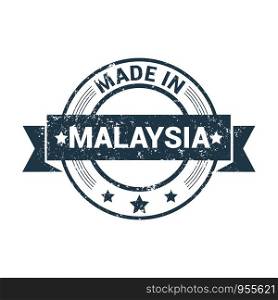 Malaysia stamp design vector