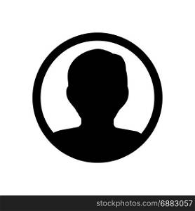 male account, icon on isolated background