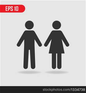 Male and female symbol. Vector illustration. EPS 10