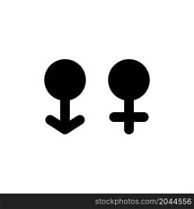 male and female symbol vector template
