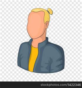 Male avatar icon. Cartoon illustration of avatar vector icon for web design. Male avatar icon, cartoon style