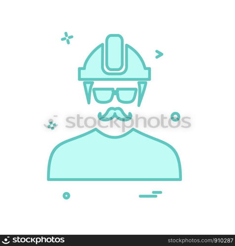 Male avatar icon design vector