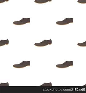 Male brown shoe pattern seamless background texture repeat wallpaper geometric vector. Male brown shoe pattern seamless vector