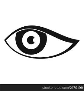 Male eye icon simple vector. View look. Vision shape. Male eye icon simple vector. View look