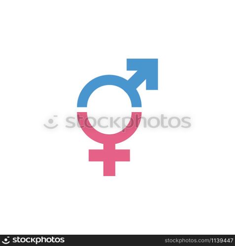 Male female icon graphic design template vector isolated. Male female icon graphic design template vector
