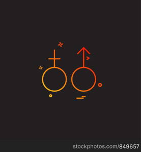 male female symbol icon vector design