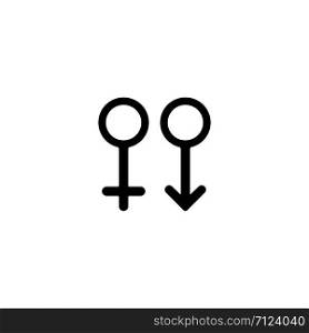 Male,Female symbol vector icon illustration design