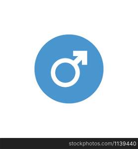 Male gender icon graphic design template vector isolated. Male gender icon graphic design template vector