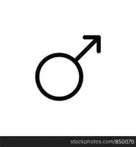 Male Gender Icon Logo Template Illustration Design. Vector EPS 10.