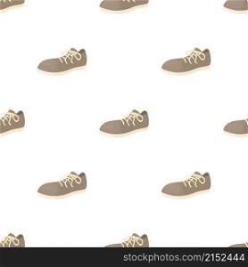 Male gray shoe with white sole pattern seamless background texture repeat wallpaper geometric vector. Male gray shoe with white sole pattern seamless vector