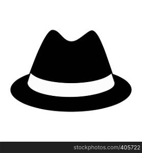 Male hat simple icon isolated on white background. Male hat simple icon