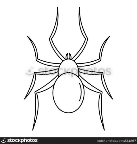 Male mouse spider icon. Outline male mouse spider vector icon for web design isolated on white background. Male mouse spider icon, outline style