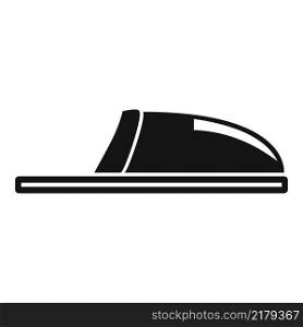 Male sandal icon simple vector. Summer footwear. Beach shoe. Male sandal icon simple vector. Summer footwear
